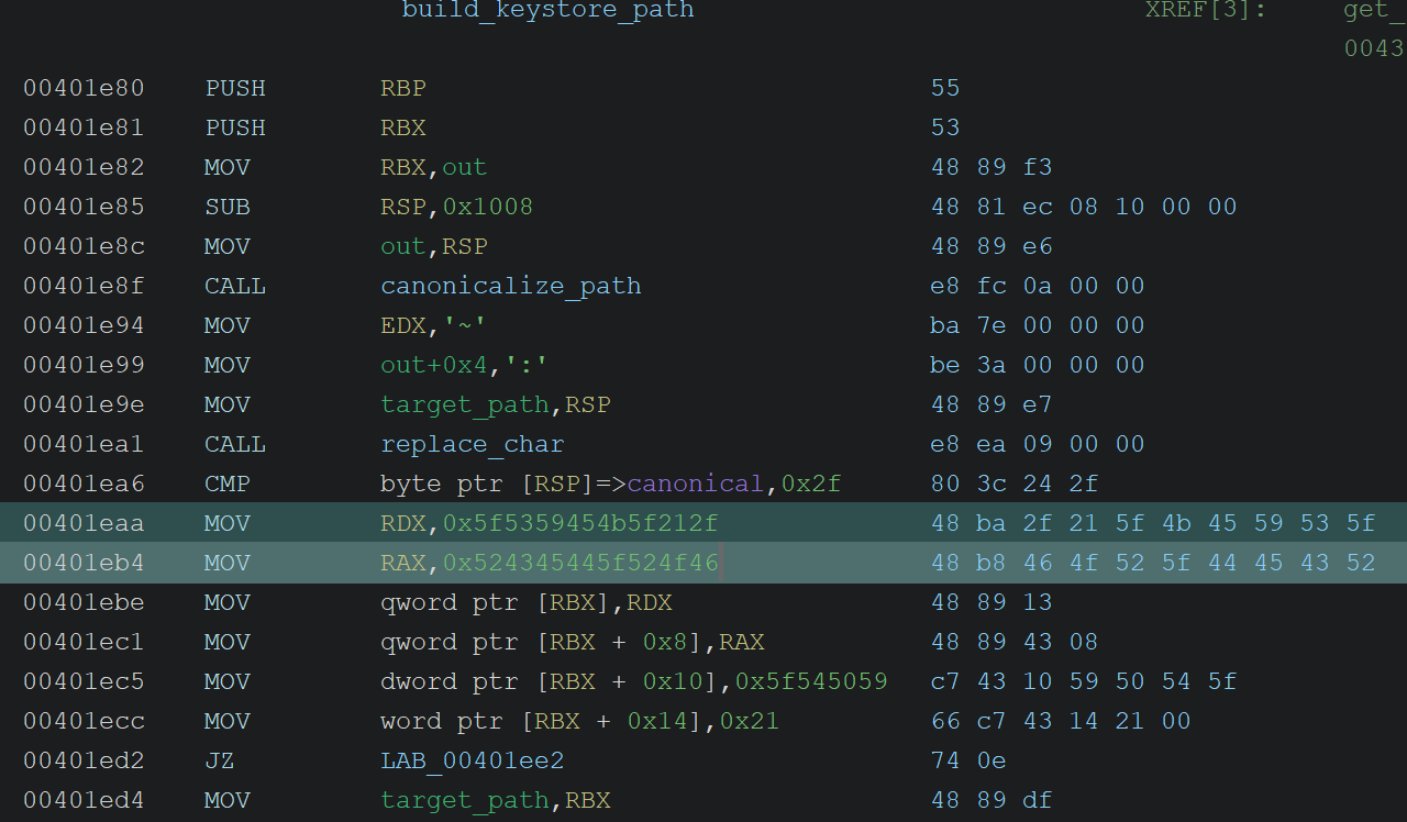 Stack-constructed string in the listing