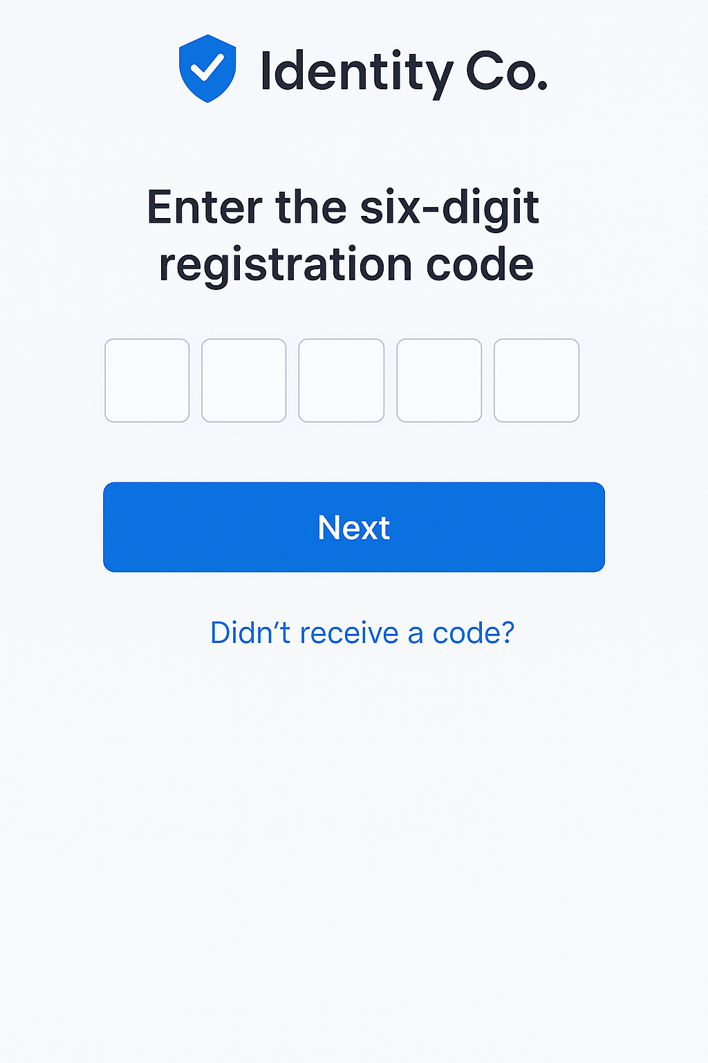 Enter registration code