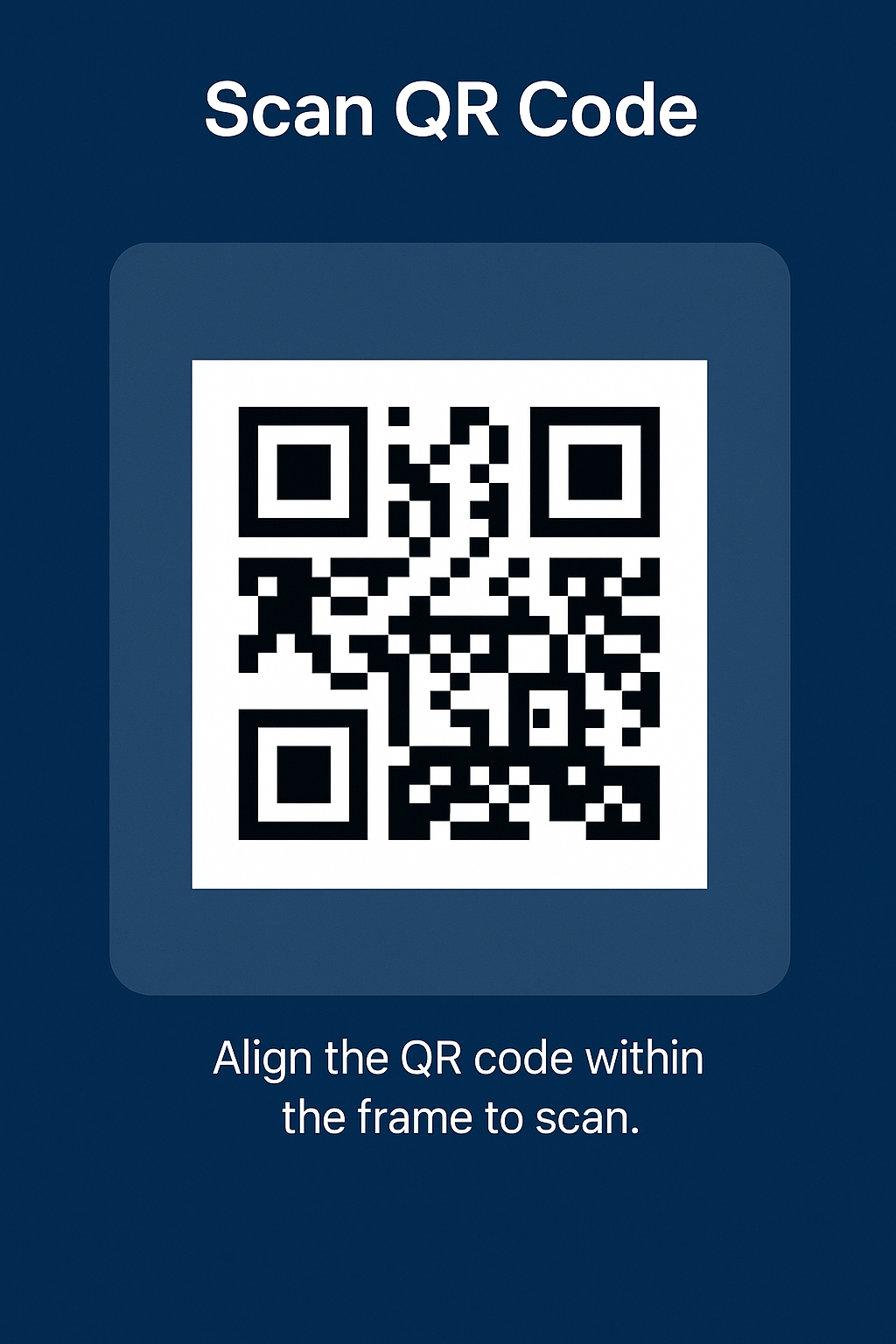 QR code scanner