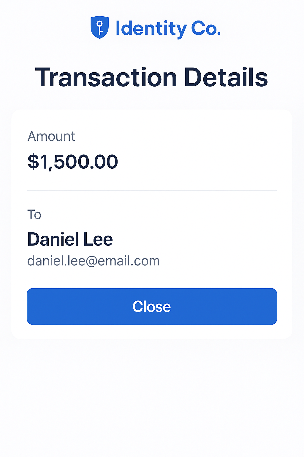 Transaction details